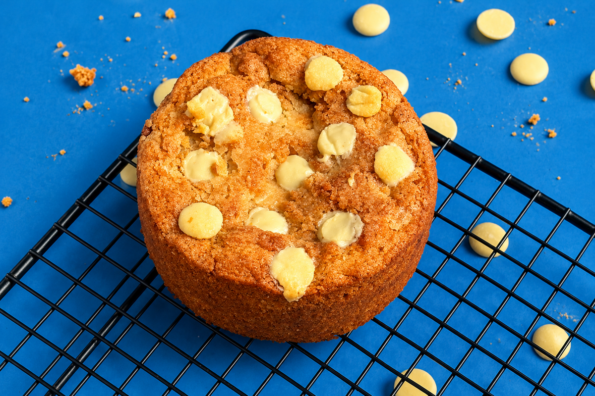White chocolate mini eggless butter cake (200 grams)